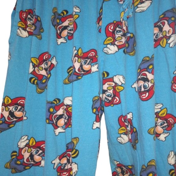Super Mario Nintendo Boys Medium Lounge Sleep Pants - Picture 4 of 6